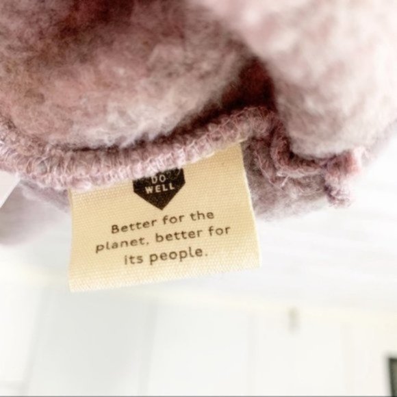 Madewell Purple Polartec Sherpa Fleece Half-zip Sweater Pullover size Large - Picture 8 of 8